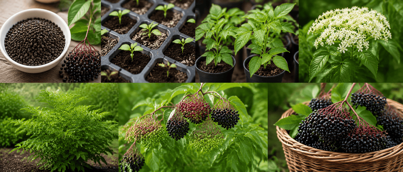 From Seed to Shrub: A Beginner’s Guide to Growing Elderberries (Sambucus nigra)