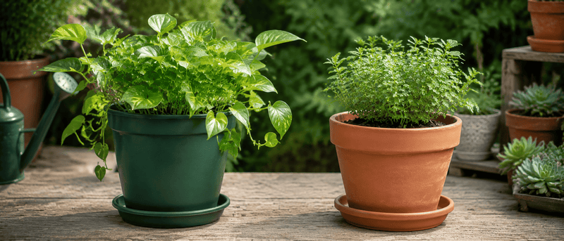 Plastic vs Terracotta Pots: A Beginner’s Guide to Choosing the Right Container
