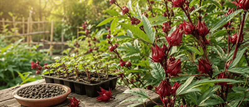 Roselle Seeds Growing Guide: How to Grow Hibiscus sabdariffa from Seed